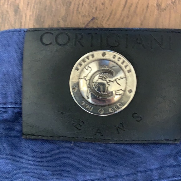 Vintage Cortigiani Cobalt Blue Light Summer Pants - Picture 4 of 4